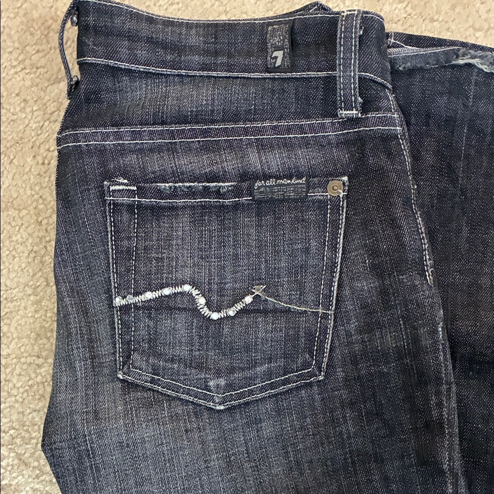 7 For All Mankind Indigo Denim Jeans